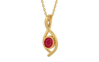 Gold Ruby Pendant Limited Quality (P1)