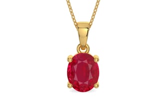 Gold Ruby Pendant Limited Quality (P10)