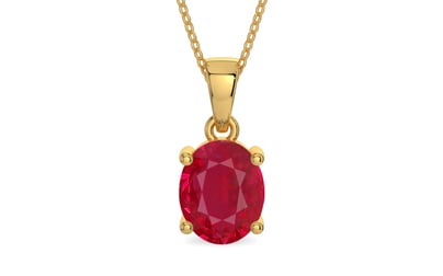 Gold Ruby Pendant Limited Quality (P10)