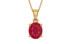 Gold Ruby Pendant Limited Quality (P10)