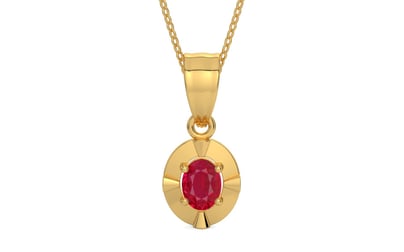 Gold Ruby Pendant Limited Quality (P11)
