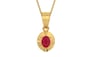Gold Ruby Pendant Limited Quality (P11)
