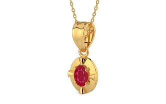 Gold Ruby Pendant Limited Quality (P11)