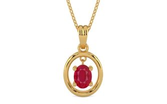 Gold Ruby Pendant Limited Quality (P2)