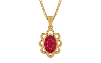 Gold Ruby Pendant Limited Quality (P3)