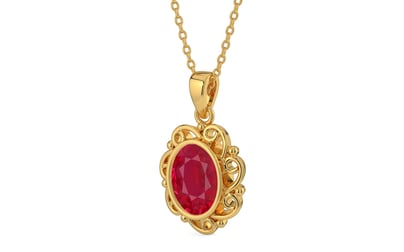 Gold Ruby Pendant Limited Quality (P5)