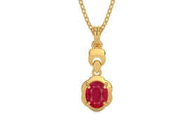 Gold Ruby Pendant Limited Quality (P6)