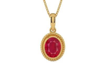 Gold Ruby Pendant Limited Quality (P7)