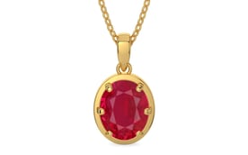 Gold Ruby Pendant Limited Quality (P8)