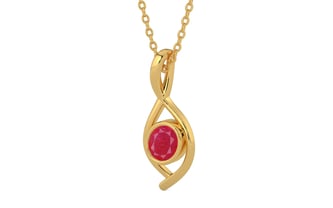 Gold Ruby Pendant Prime Quality (P1)