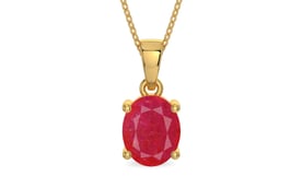 Gold Ruby Pendant Prime Quality (P10)