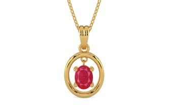 Gold Ruby Pendant Prime Quality (P2)
