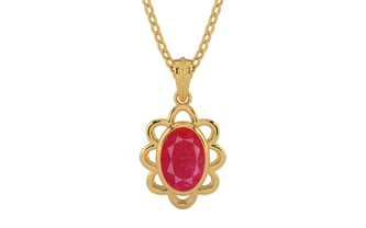 Gold Ruby Pendant Prime Quality (P3)