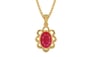 Gold Ruby Pendant Prime Quality (P3)