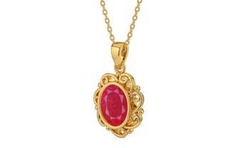 Gold Ruby Pendant Prime Quality (P5)
