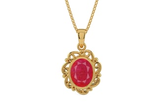 Gold Ruby Pendant Prime Quality (P5)