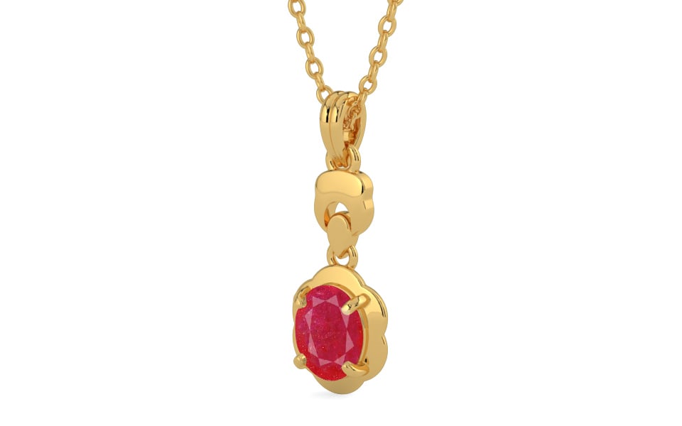 Gold Ruby Pendant Prime Quality (P6)