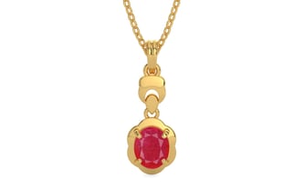 Gold Ruby Pendant Prime Quality (P6)