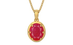 Gold Ruby Pendant Prime Quality (P8)