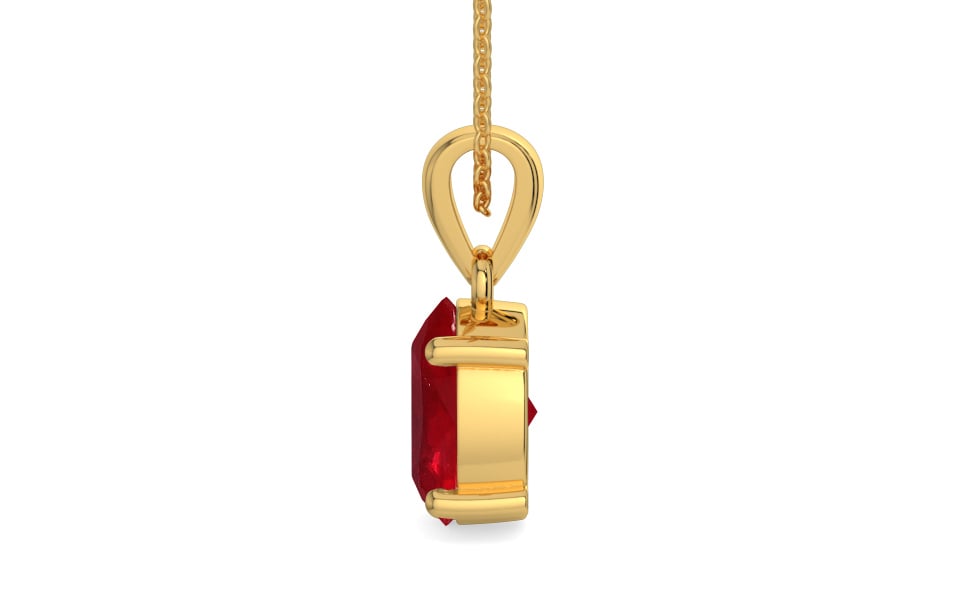 Gold Ruby Pendant Rare Quality (P10)