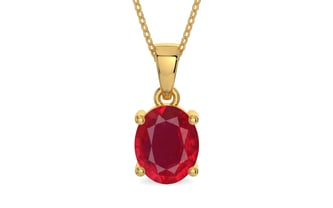 Gold Ruby Pendant Rare Quality (P10)