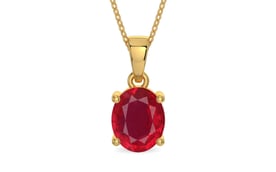 Gold Ruby Pendant Rare Quality (P10)