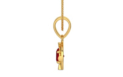 Gold Ruby Pendant Rare Quality (P11)