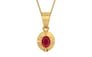 Gold Ruby Pendant Rare Quality (P11)