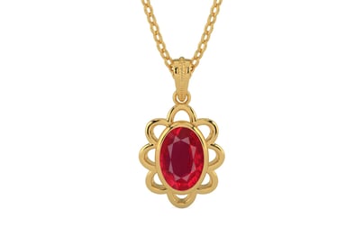 Gold Ruby Pendant Rare Quality (P3)