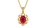 Gold Ruby Pendant Rare Quality (P3)