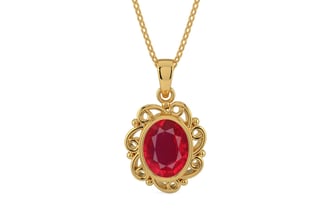 Gold Ruby Pendant Rare Quality (P5)