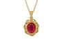 Gold Ruby Pendant Rare Quality (P5)