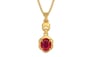 Gold Ruby Pendant Rare Quality (P6)