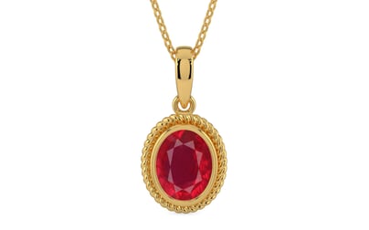Gold Ruby Pendant Rare Quality (P7)