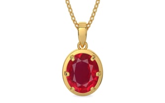 Gold Ruby Pendant Rare Quality (P8)