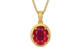 Gold Ruby Pendant Rare Quality (P8)