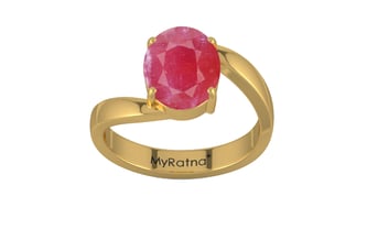 Gold Ruby Ring Fine Quality (R2)