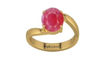 Gold Ruby Ring Fine Quality (R2)