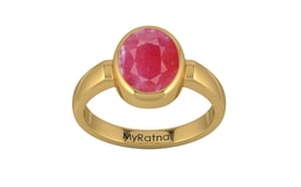 Gold Ruby Ring Fine Quality (R6)