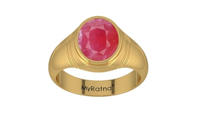 Gold Ruby Ring Fine Quality (R7)