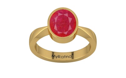 Gold Ruby Ring Prime Quality (R9)