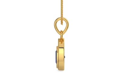 Gold Thailand Blue Sapphire Pendant Fine Quality (P12)