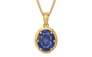Gold Thailand Blue Sapphire Pendant Fine Quality (P8)