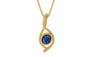 Gold Thailand Blue Sapphire Pendant Limited Quality (P1)