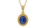 Gold Thailand Blue Sapphire Pendant Limited Quality (P7)