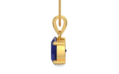 Gold Thailand Blue Sapphire Pendant Prime Quality (P10)