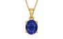 Gold Thailand Blue Sapphire Pendant Prime Quality (P10)
