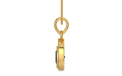 Gold Thailand Blue Sapphire Pendant Prime Quality (P12)
