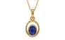 Gold Thailand Blue Sapphire Pendant Prime Quality (P12)