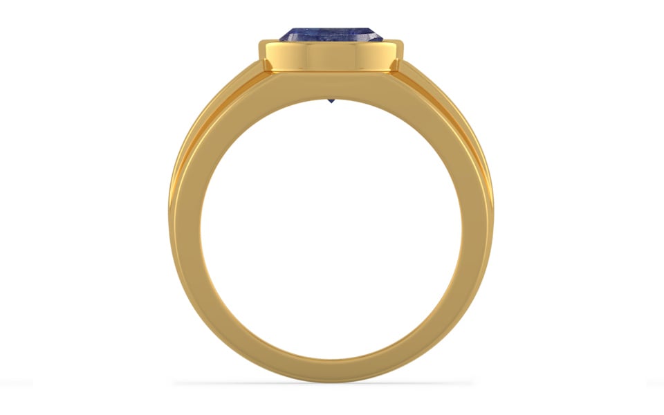 Gold Thailand Blue Sapphire Ring Fine Quality (R1)